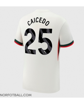 Billige Fotballdrakt Chelsea Moises Caicedo #25 Replika Bortedrakt 2025-26 Kortermet